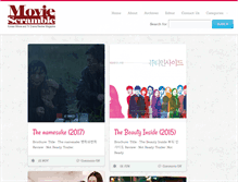 Tablet Screenshot of moviescramble.com